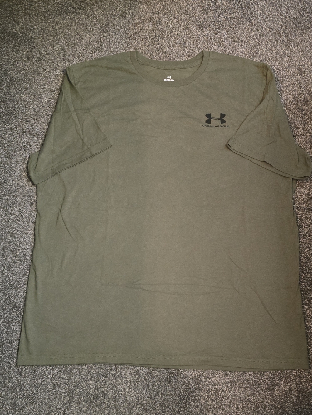 Under Armour Men's Short Sleeve Crew T-Shirt in Olive Green